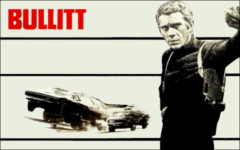 O ator Steve McQueen, como havia feito como uma moto no filme “Fugindo do Inferno”, fez grande parte das cenas a bordo do Mustang em BULLIT. 