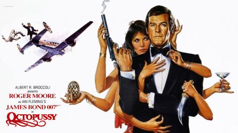 Em 1983 surge o filme 007 Contra Octopussy comJames Bond partindo em busca do assassino de outro agente britânico, que estava investigando o roubo de uma valiosa jóia. Roger Moore cada vez mais convincente como 007, enquanto que ocorre nova alteração na trilha sonora, sendo reconvocado o compositor John Barry.